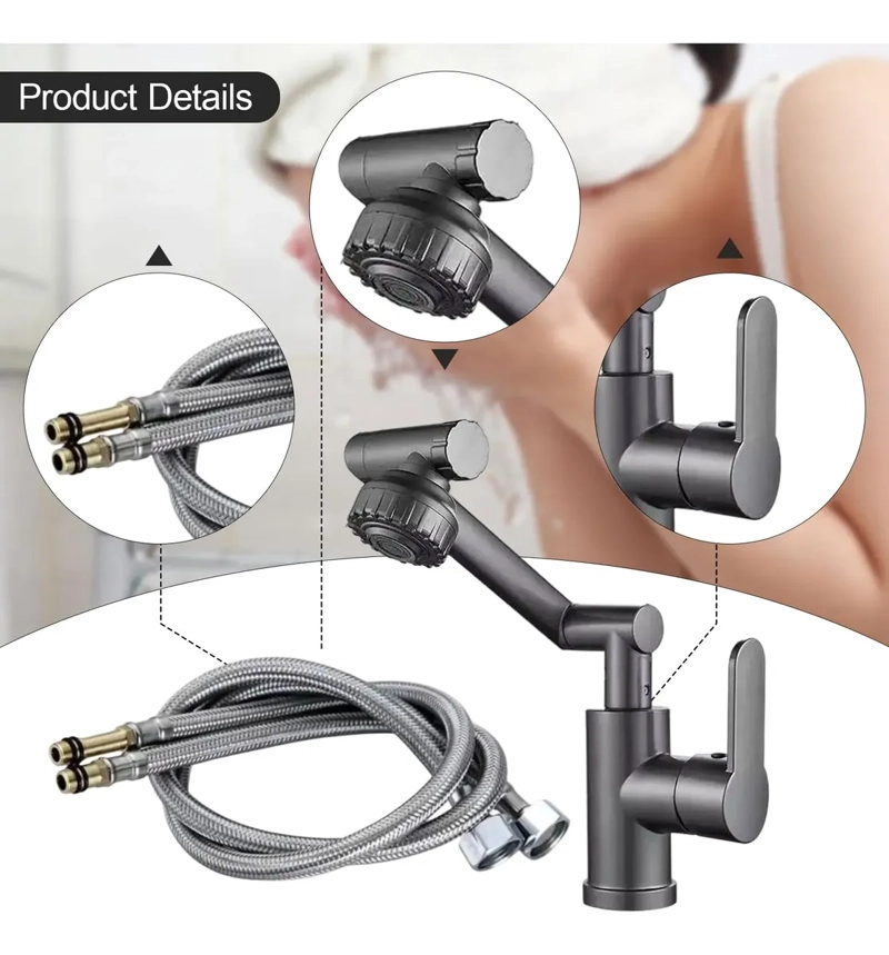 LLAVE MEZCLADORA DE COCINA CON BRAZO MECANICO ARTICULADO - 4