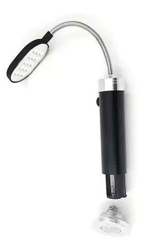 PACK 3 LINTERNA DE MESA METALICA CON BASE MAGNETICA 15 LED - 2