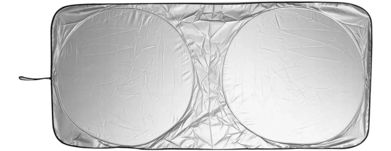 CUBRE PARABRISAS AUTO, PARASOL CON PROTECCION UV COMPACTABLE - 1
