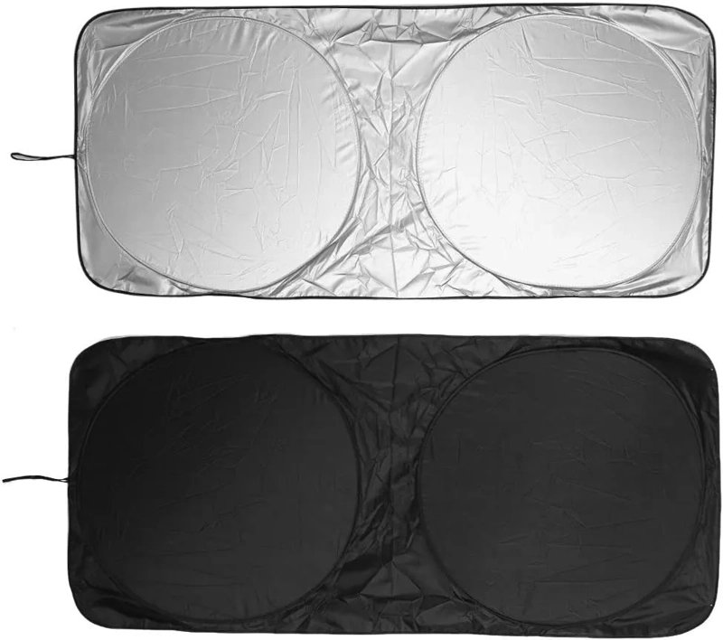 CUBRE PARABRISAS AUTO, PARASOL CON PROTECCION UV COMPACTABLE - 4