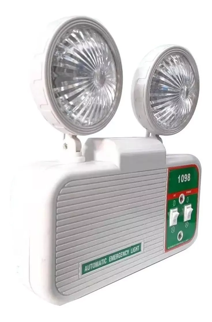 LUZ LAMPARA EMERGENCIA LED DOBLE FOCO - 2