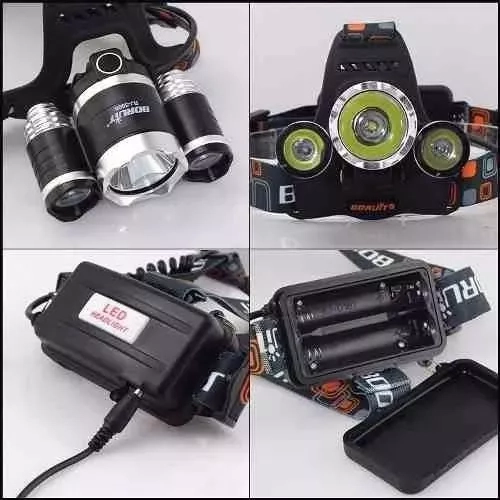 PACK 2 LINTERNA FRONTAL 5000 LUMENES LED MINERO - 2