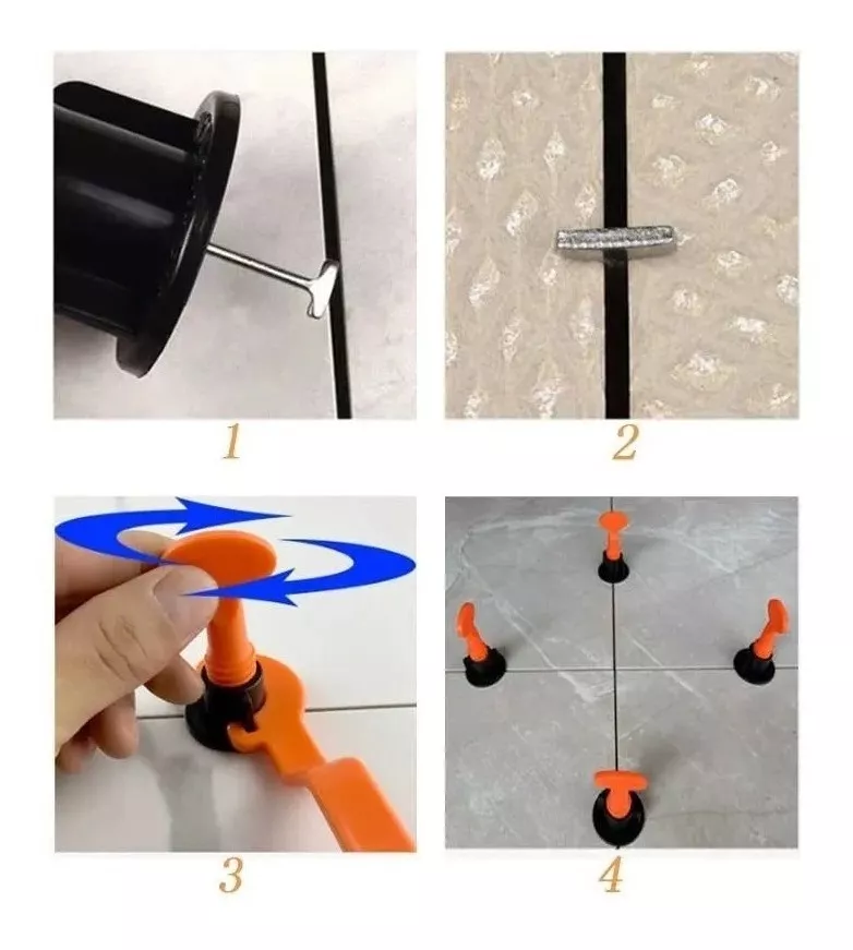 KIT 50PCS CUÑAS DE NIVEL PARA SUELO ESPACIADORES DE AZULEJOS - 3