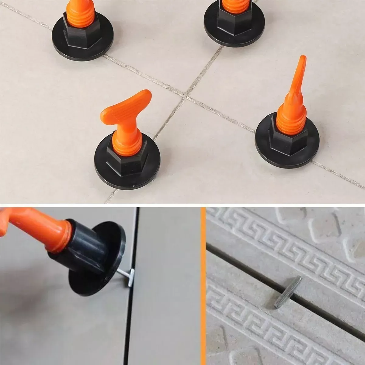 KIT 50PCS CUÑAS DE NIVEL PARA SUELO ESPACIADORES DE AZULEJOS - 5