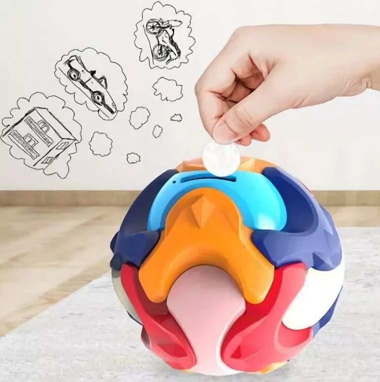 ESFERA ROMPECABEZAS JUGUETE CREATIVO 3D HUCHA ALCANCÍA - 3