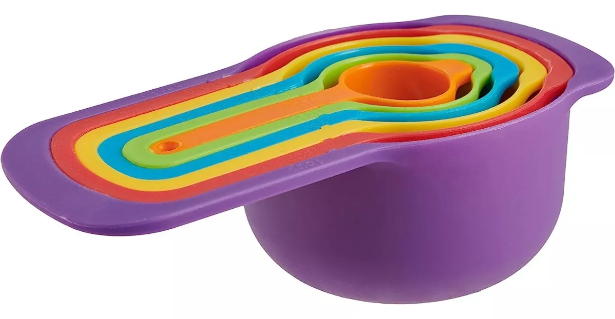 SET DE TAZAS MEDIDORAS CERNIDOR COLADOR BOWL COCINA - 3