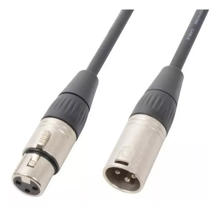 CABLE EXTENSIÓN HEMBRA MACHO DMX - XLR3 1 METRO - 1