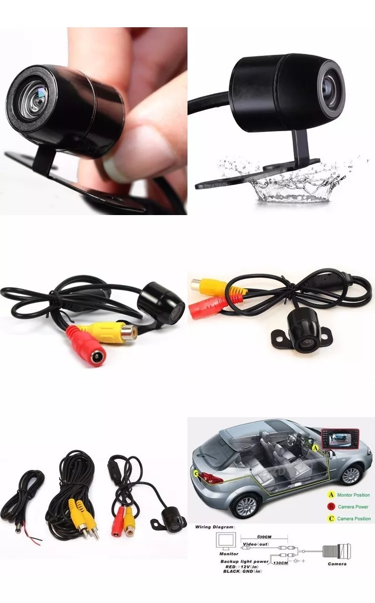 PACK X5 CÁMARAS RETROCESO AUTO PARA RADIOS LCD - 3