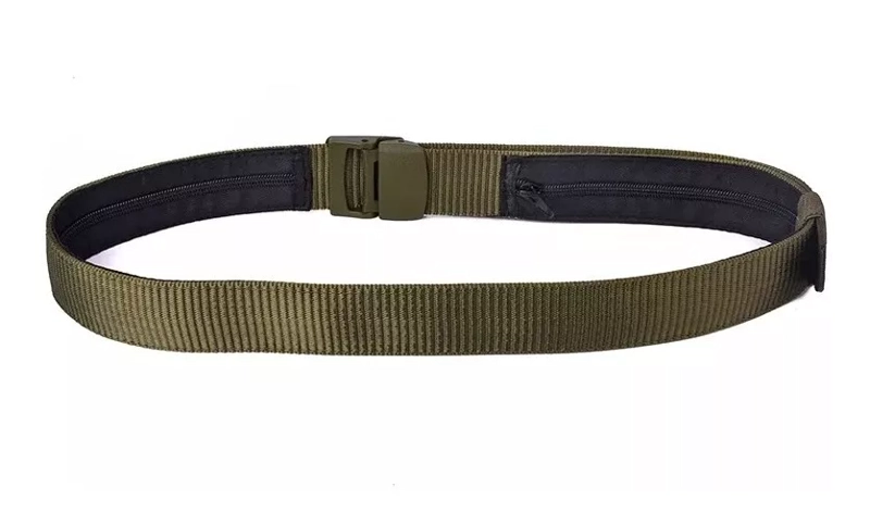 CORREA CINTURON DE LONA PARA HOMBRE CON BOLSILLO - 2