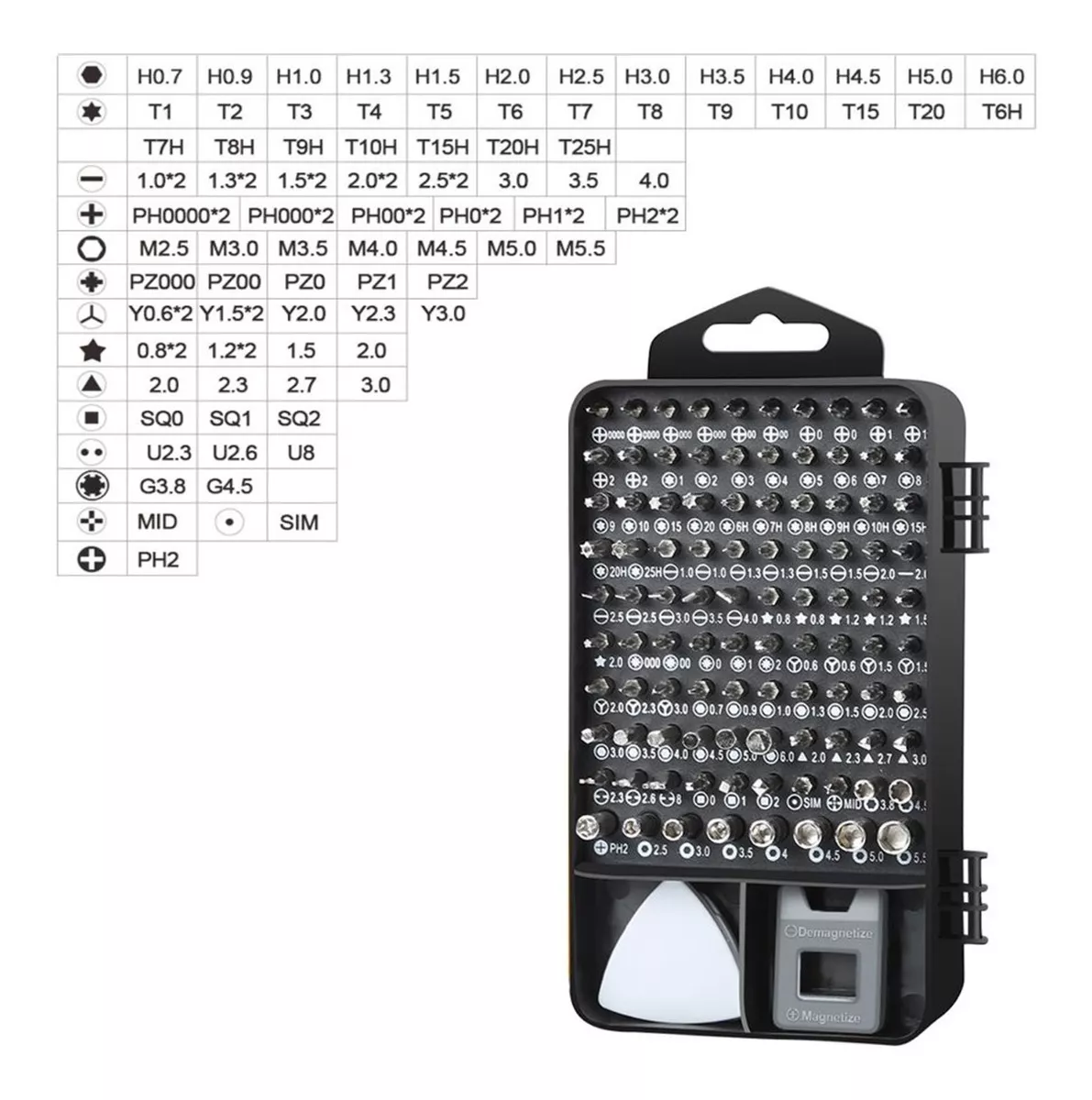 SET DESTORNILLADORES 115 PCS PRECISIÓN TORX MAGNÉTICOS - 3