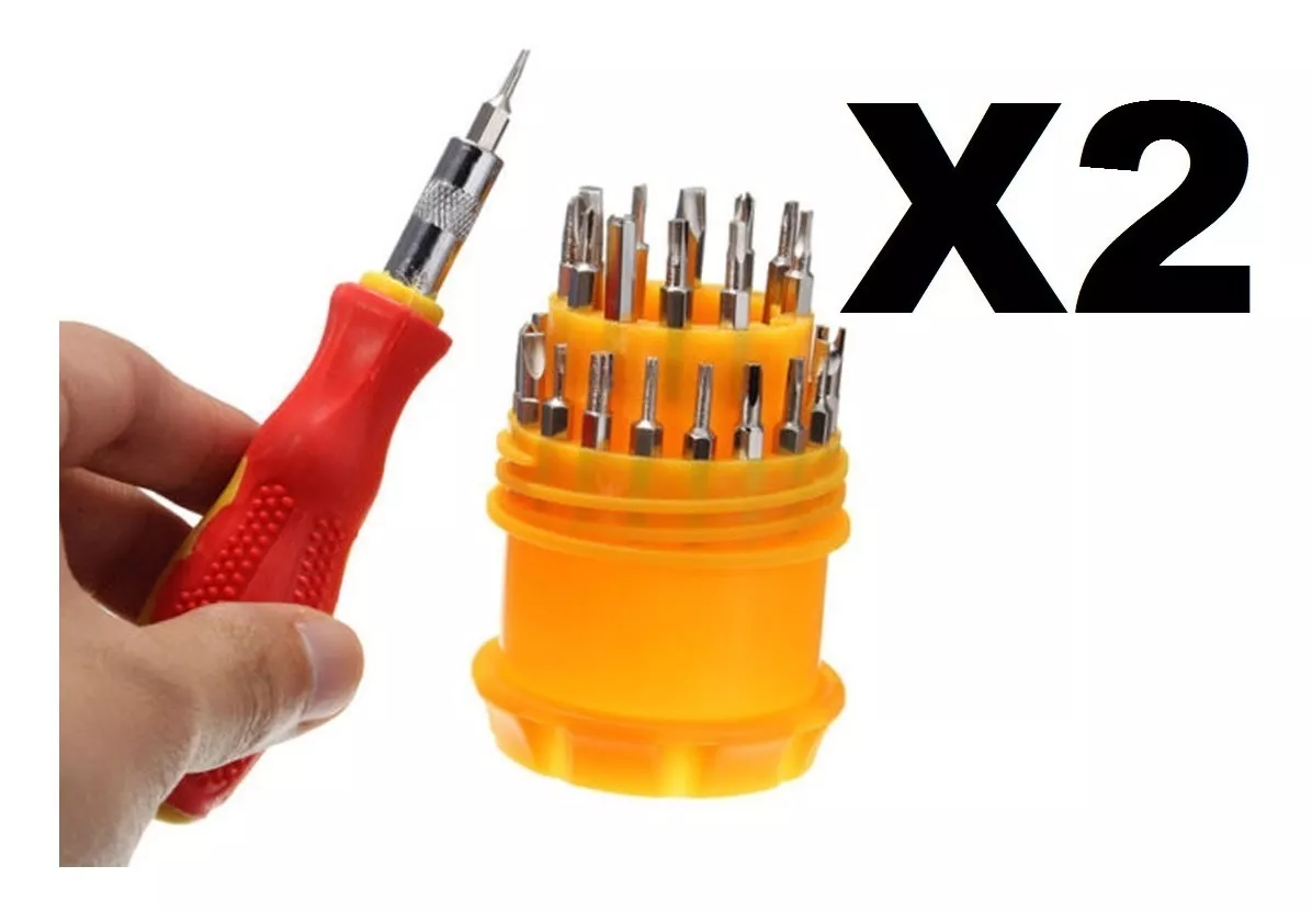 PACK X2 SET 30 DESTORNILLADORES PRECISION CELULARES Y OTROS - 1