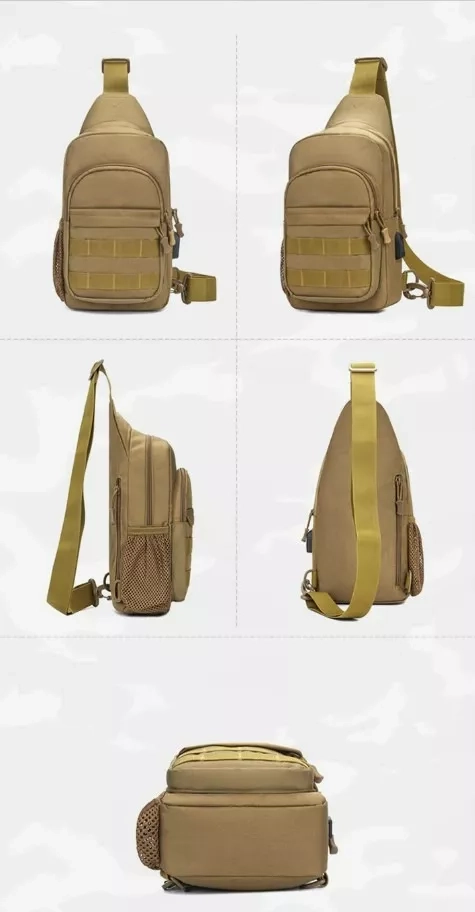 BOLSO ALEACIÓN TACTICO MILITAR DE HOMBRO BANDOLERO IMPERMEABLE - 2