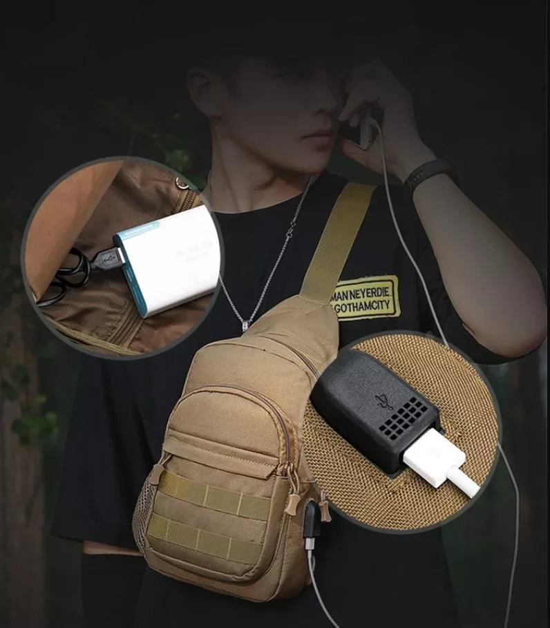 BOLSO ALEACIÓN TACTICO MILITAR DE HOMBRO BANDOLERO IMPERMEABLE - 4