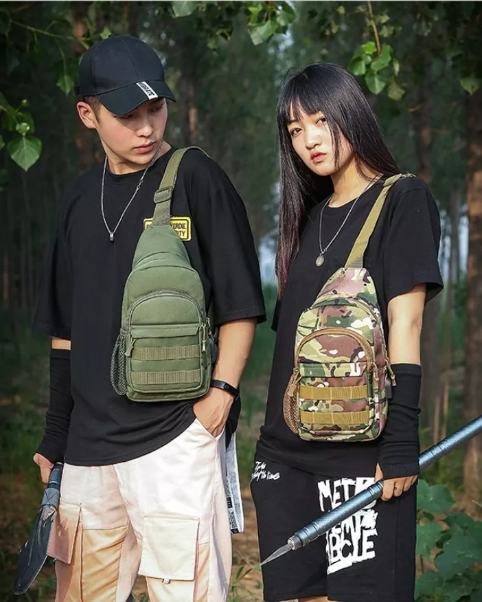 BOLSO ALEACIÓN TACTICO MILITAR DE HOMBRO BANDOLERO IMPERMEABLE - 5