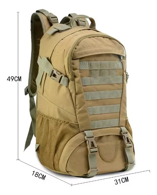 MOCHILA ALEACIÓN MILITAR TÁCTICA CON SISTEMA MOLLE IMPERMEABLE - 4
