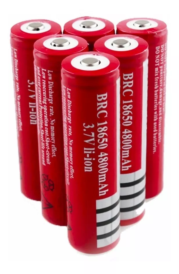 BATERÍAS PACK 25 RECARGABLES 18650 LINTERNA LED - 1