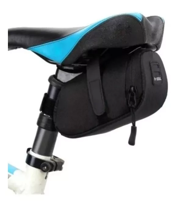 BOLSO ALFORJA PARA BICICLETA + FIJACIONES PARA SILLIN - 2