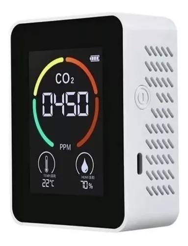 MONITOR DE CALIDAD DEL AIRE CO2 DETECTOR DE DIOXIDO DE CARBO - 1
