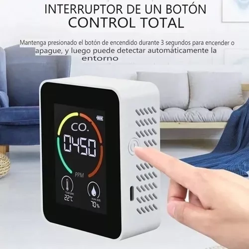 MONITOR DE CALIDAD DEL AIRE CO2 DETECTOR DE DIOXIDO DE CARBO - 3
