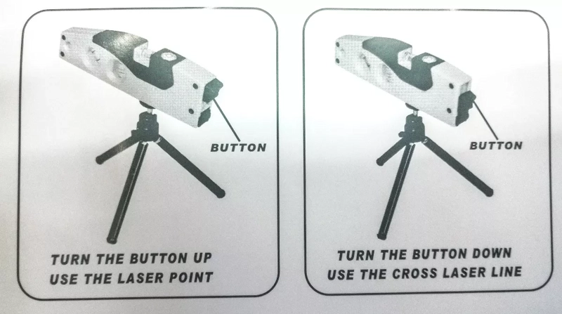 NIVEL LASER LÁSER HORIZONTAL VERTICAL CON TRÍPODE INCLUYE PILAS - 4