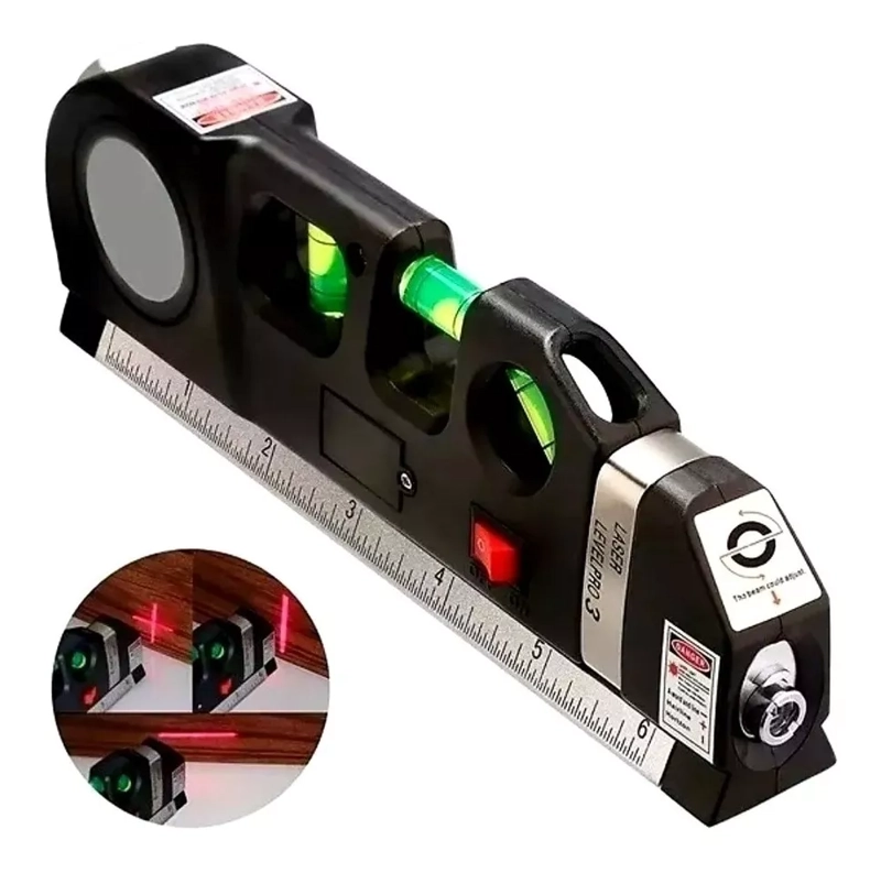 CINTA ME TRICA REGLA NIVEL LASER HORIZONTAL LEVEL PRO 3 MODOS - 3