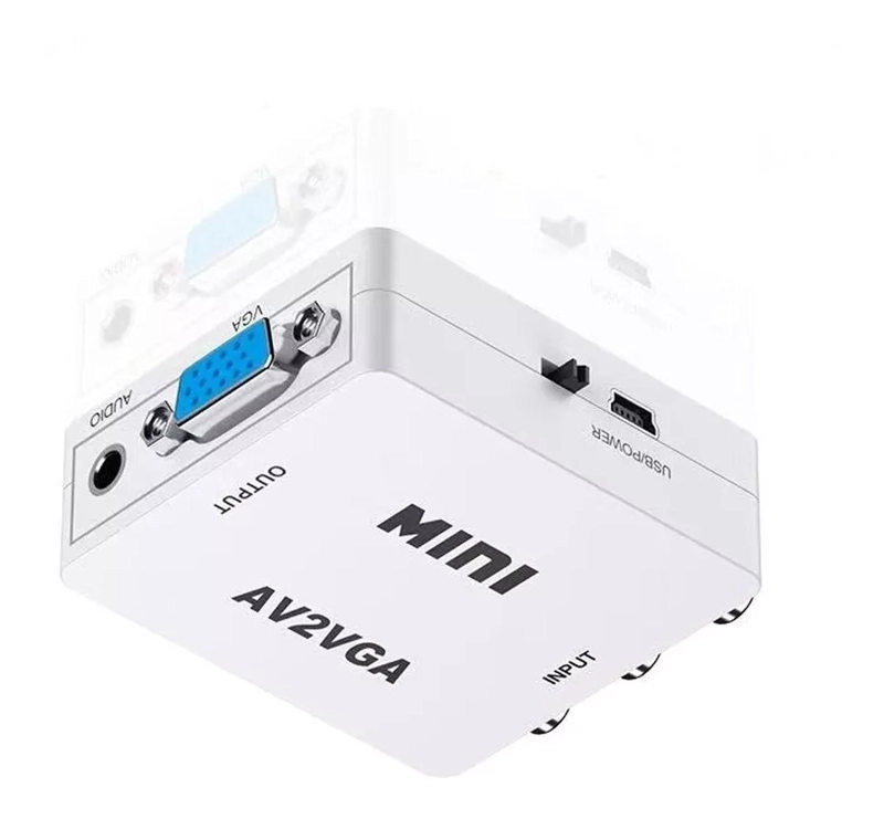 ADAPTADOR CONVERSOR AV A VGA - 1