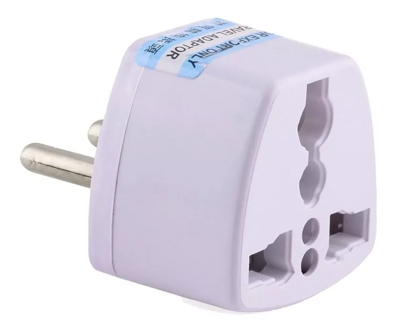 ADAPTADOR ENCHUFE AMERICANO EUROPEO A NACIONAL - 1