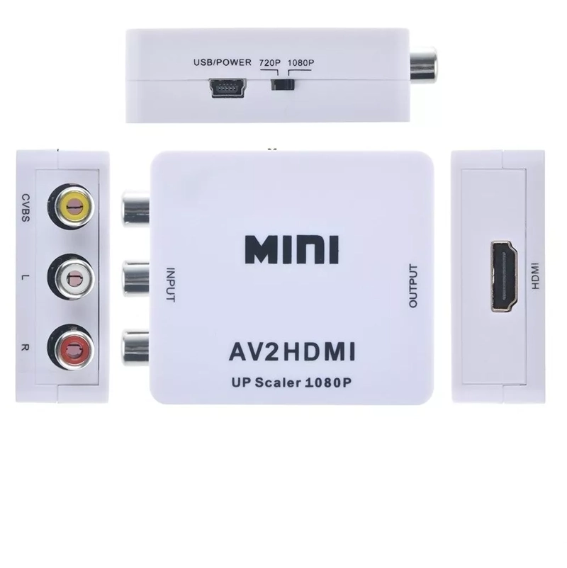 ADAPTADOR CONVERSOR AV RCA ANALOGO A HDMI DIGITAL - 2