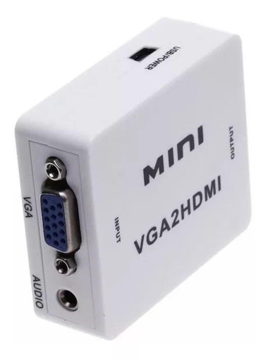 CONVERSOR ADAPTADOR VGA A HDMI 1080P FULL HD + AUDIO - 1
