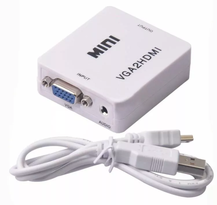 CONVERSOR ADAPTADOR VGA A HDMI 1080P FULL HD + AUDIO - 4