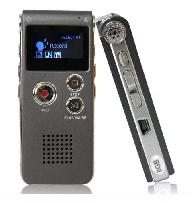 GRABADORA DIGITAL PROFESIONAL DE VOZ 8GB MP3 - 1