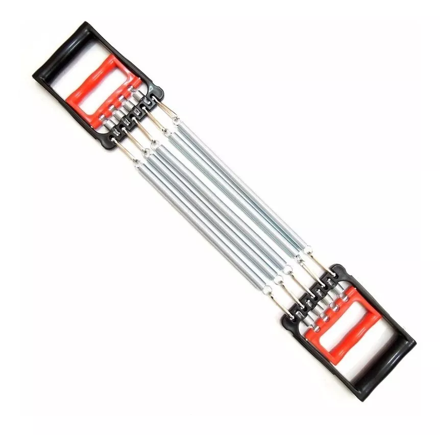EXTENSOR CON MANIJAS PECHO BRAZOS 5 RESORTES FITNESS - 2
