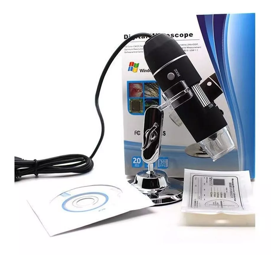 MICROSCOPIO DIGITAL USB 500X / 8 LED - 1