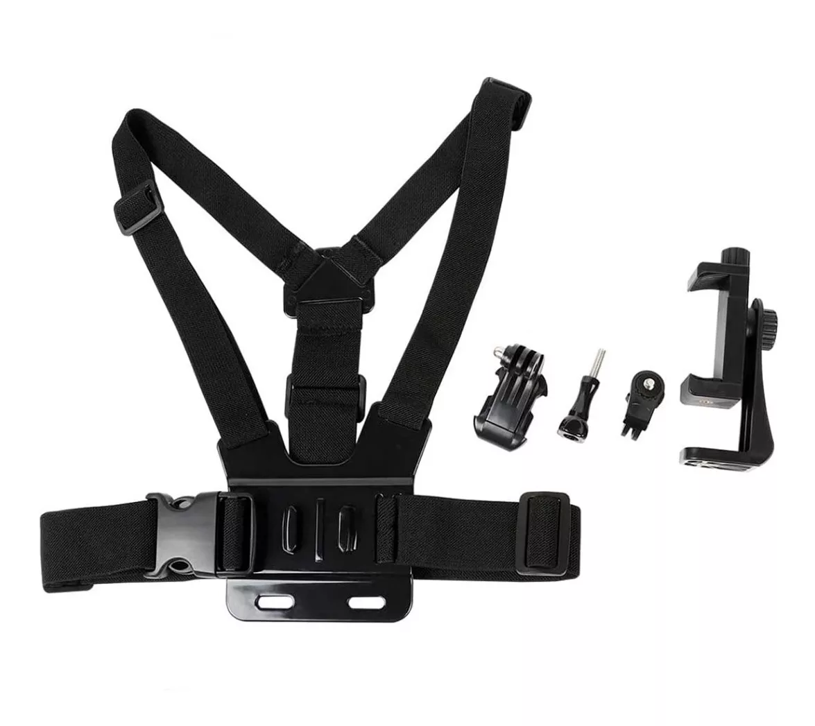 SOPORTE CELULAR AJUSTABLE KIT ARNES DE PECHO CORREA SELFIE - 3