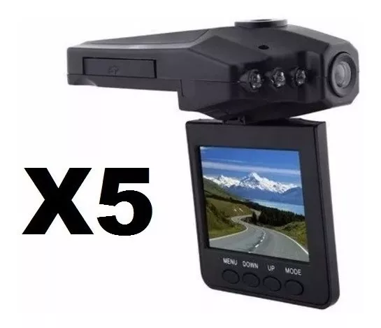 PACK X5 CÁMARA SEGURIDAD DASH AUTO HD DVR LCD - 1