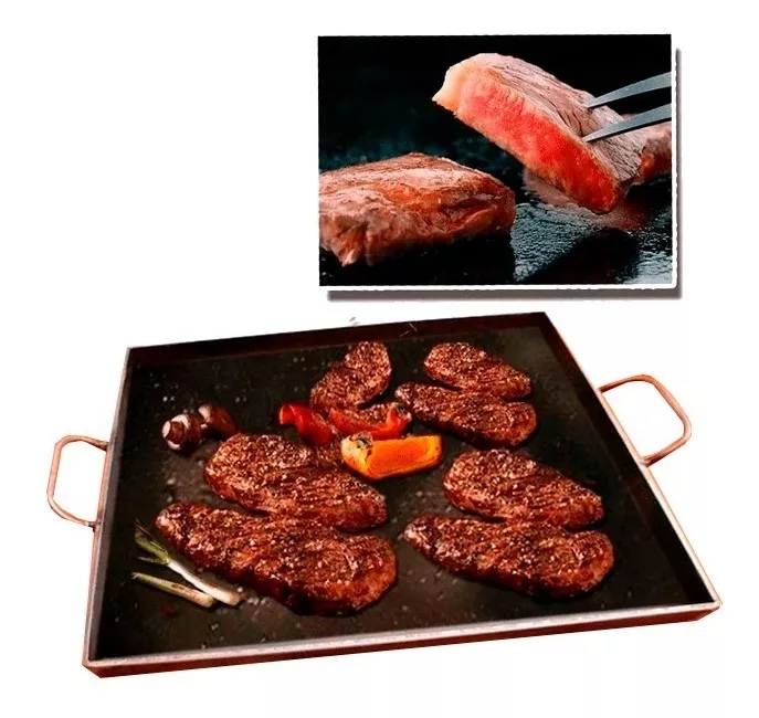 PLANCHA CHURRASQUERA 40X50 FIERRO 5MM - 1
