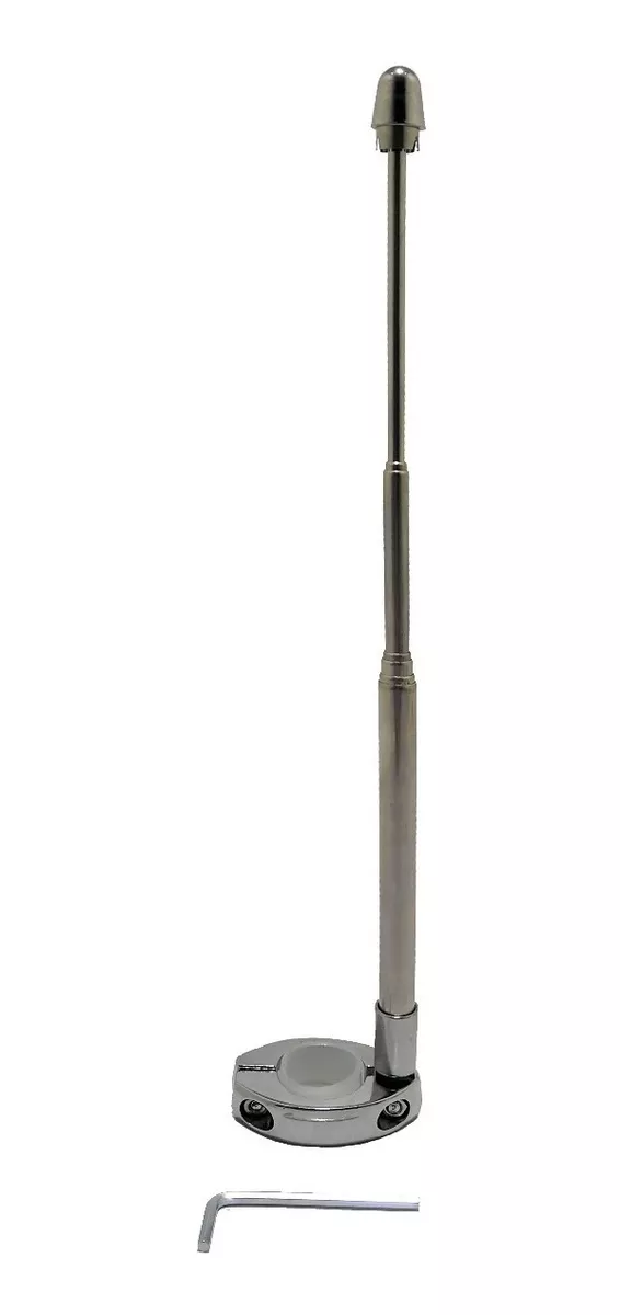 ANTENA DE SEGURIDAD CORTA HILO CURADO PARA MOTOS - 2