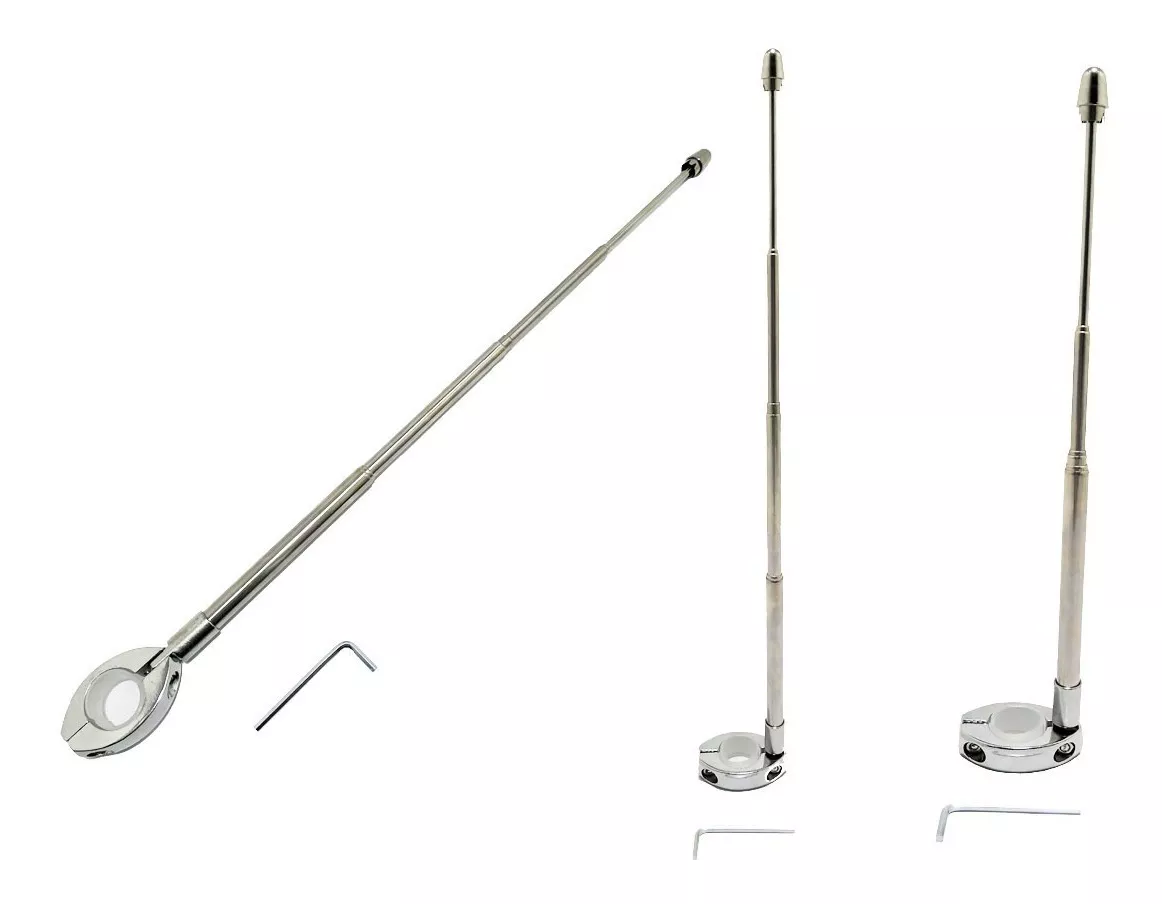 ANTENA DE SEGURIDAD CORTA HILO CURADO PARA MOTOS - 3