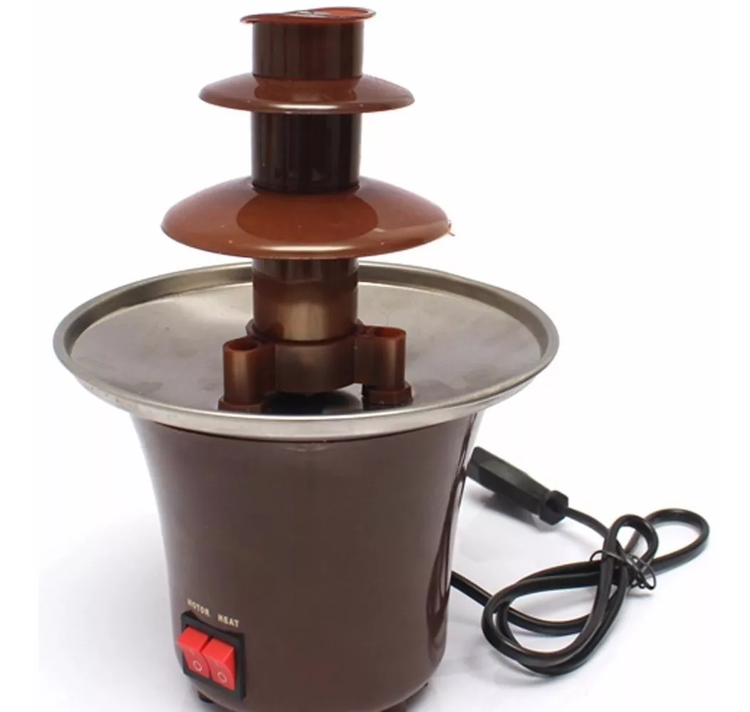 PACK X2 MINI CASCADA CHOCOLATE 3 PISOS, FUENTE, FONDUE, BODA - 3
