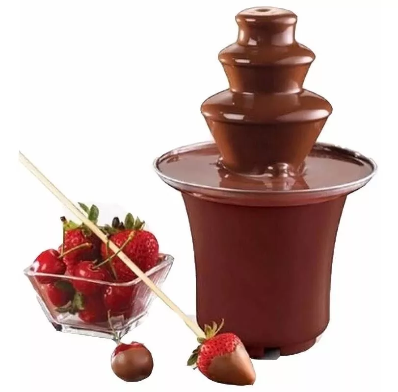 MINI CASCADA CHOCOLATE 3 PISOS FUENTE, FONDUE, BODA - 2
