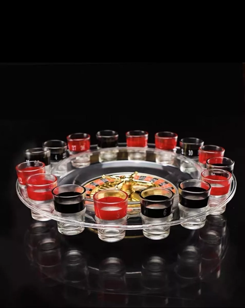 JUEGO DE RULETA CASINO DE SHOTS CORTITOS ALCOHOL CHUPITOS - 5
