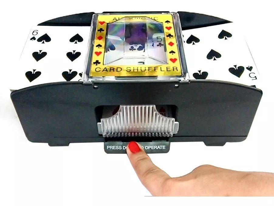 MEZCLADOR BARAJADOR CARTAS POKER A PILAS - 2