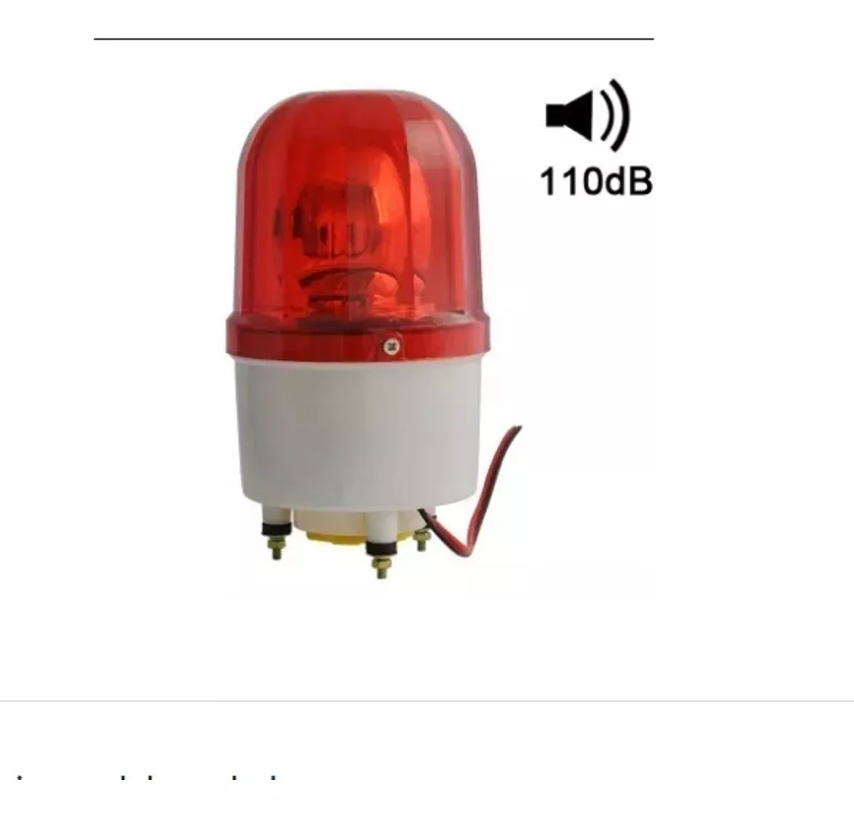 LAMPARA LED BALIZA GIRATORIA ADVERTENCIA EMERGENCIA 220V - 5
