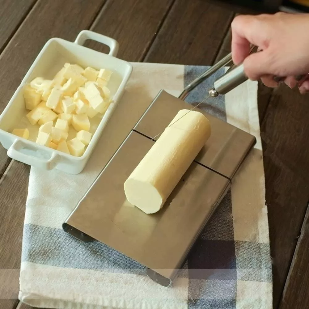 TABLA CORTADOR DE QUESO MULTIFUNCIONAL ACERO MANTEQUILLA - 2