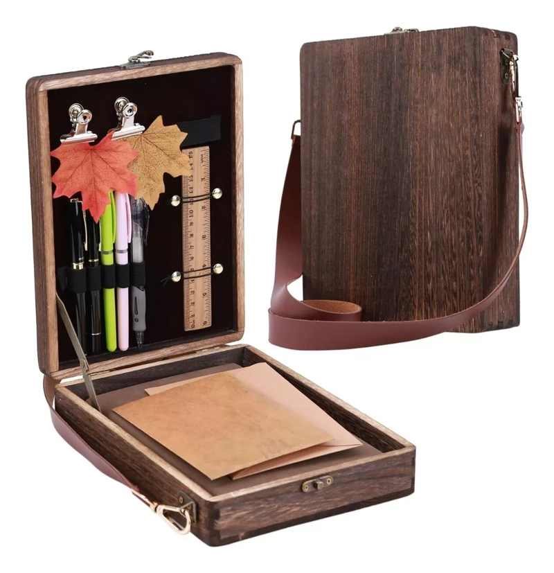 BOLSA DE ALMACENAMIENTO DE MADERA MULTIFUNCION RETRO - 1