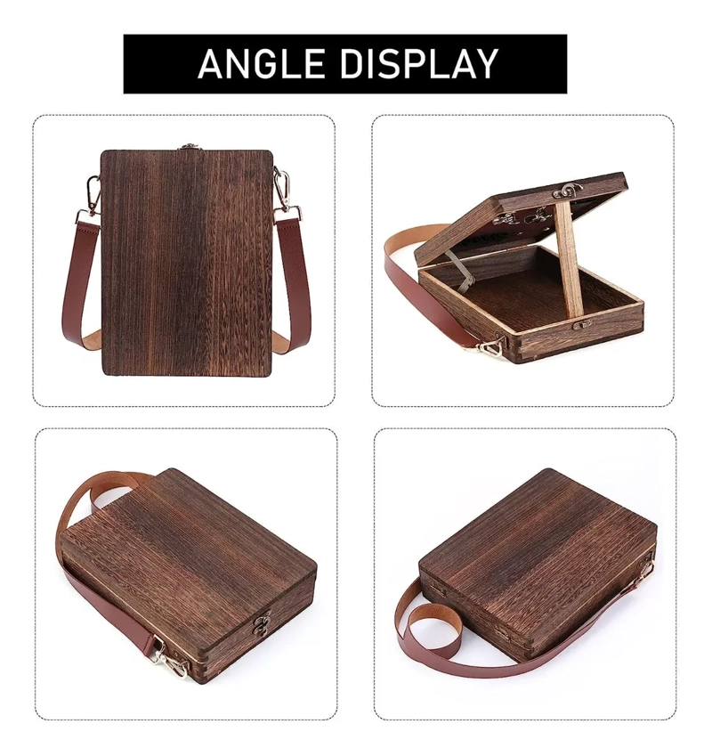 BOLSA DE ALMACENAMIENTO DE MADERA MULTIFUNCION RETRO - 4
