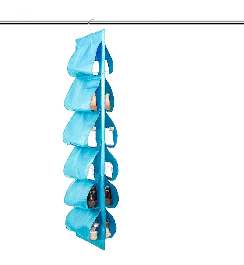 ORGANIZADOR DE ZAPATOS ZAPATILLAS 6 COMPARTIMENTOS TELA - 2