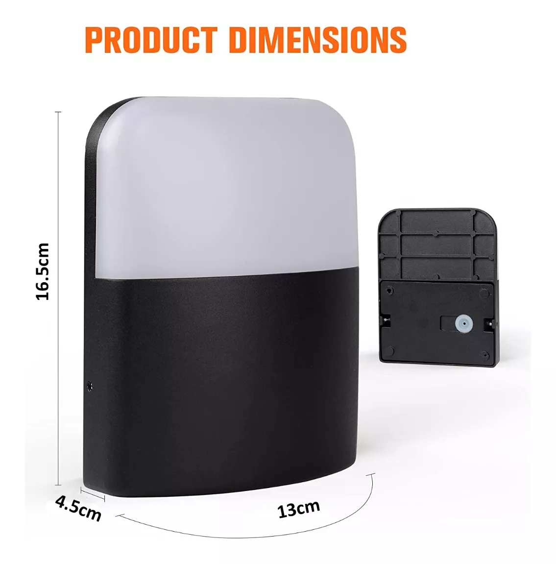 APLIQUE LÁMPARA LED DE PARED MODERNA 5W INTERIOR EXTERIOR - 2