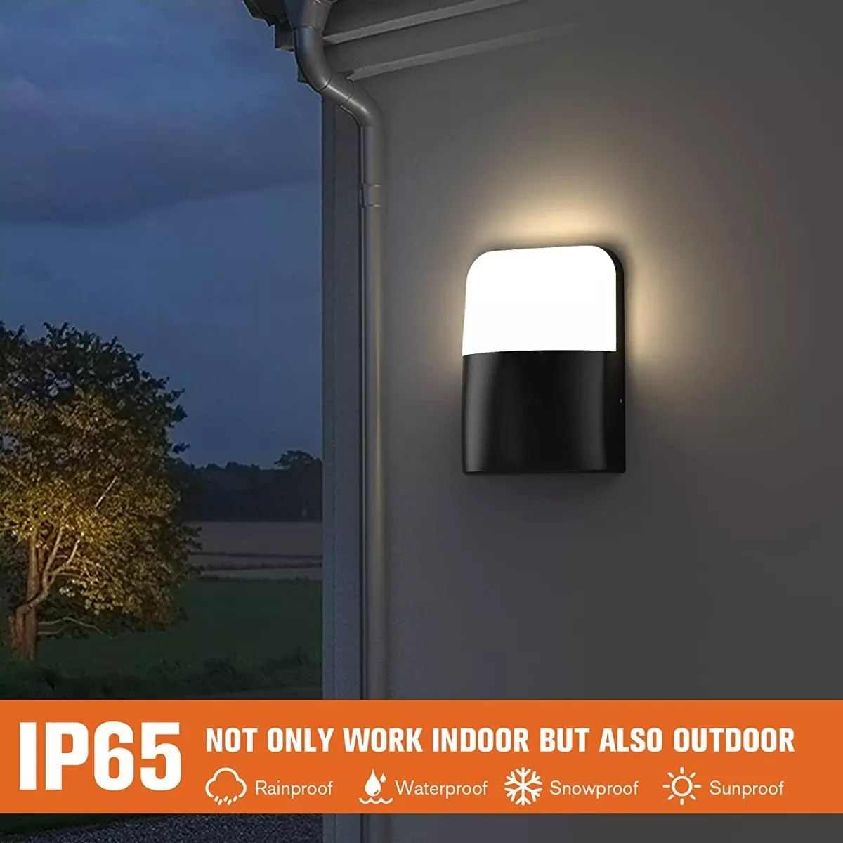 APLIQUE LÁMPARA LED DE PARED MODERNA 5W INTERIOR EXTERIOR - 4