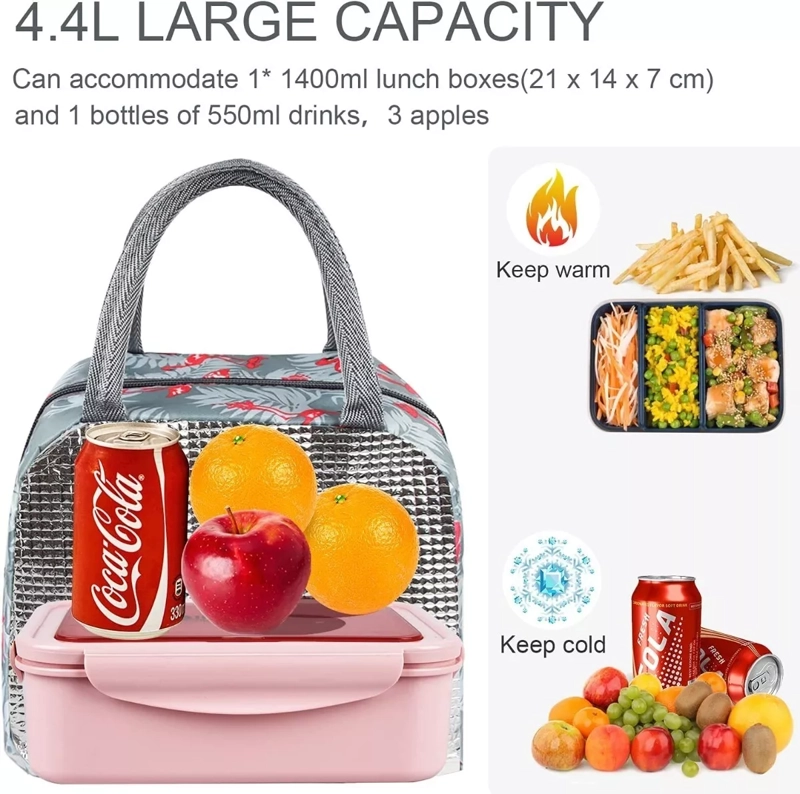 LONCHERA BOLSA TERMICA COLACION ALMUERZO PORTATIL DISEÑOS - 4